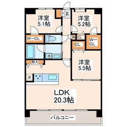 LIBTH原水の物件間取画像